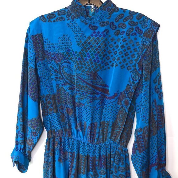 VINTAGE Silk Woman's Dress 6 - Picture 1 of 10